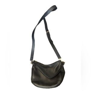 Talbots Black Leather Crossbody Bag